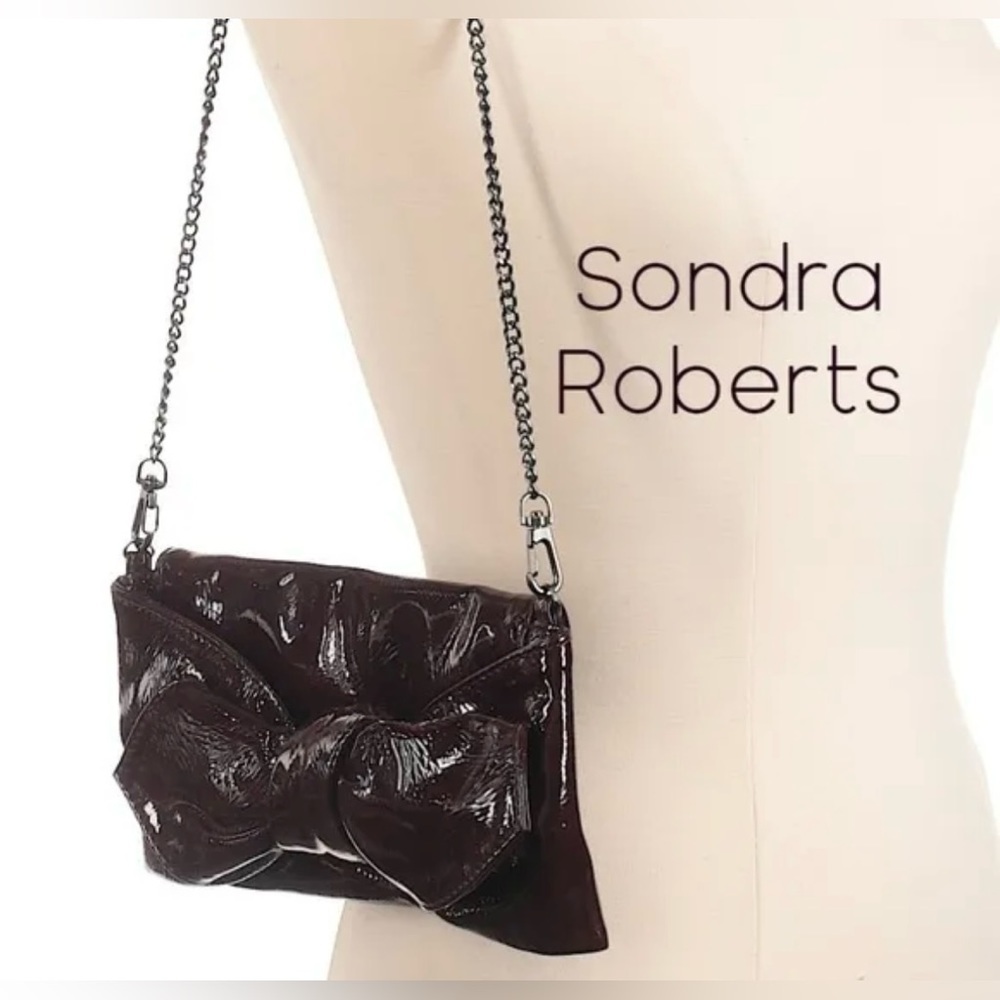 Vintage Sondra Robert’s Authentic Luxurious clutch shoulder patent bag